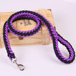 1.2M Length Large Dog Hand-knitted Leash Nylon Rope iron Buckle Pet Traction Rope For Big breed dogs Pet Traction Rope Golden