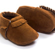 Baywell PU Suede Leather Newborn Baby Moccasins Shoes Soft Soled Non-slip Crib First Walker