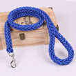 1.2M Length Large Dog Hand-knitted Leash Nylon Rope iron Buckle Pet Traction Rope For Big breed dogs Pet Traction Rope Golden