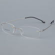 BCLEAR Titanium Alloy Rimless Glasses Frame Men Ultralight Prescription Myopia Optical Eyeglasses Male Frameless Eyewear 6 color