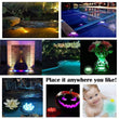 10 Led Remote Controlled RGB Submersible Light Battery Operated Underwater Night Lamp Outdoor Vase Bowl Garden Party Decoration