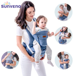 Sunveno New Baby Carriers Ergonomic Baby Carrier Coat Backpack Carrier Stool Hipseat For Newborn Kangaroo Baby Sling 20kg Heaps