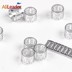 100/50/20 Pcs Silver Golden Hair Beads For Dreadlocks Hair Braid Tubes Cuffs Beads Adjustable Dreadlock Bead Clip Kids Women