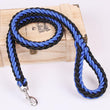 1.2M Length Large Dog Hand-knitted Leash Nylon Rope iron Buckle Pet Traction Rope For Big breed dogs Pet Traction Rope Golden