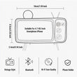 Retro TV Mobile Phone Holder Stand For 4.7-6.5 inch Smartphone Bracket Wireless Bluetooth 3D Stereo Speaker Music Player Audio