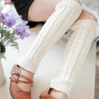 Fashion Leg Warmers Women Warm Knee High Winter Knit Solid Crochet Leg Warmer Socks Warm Boot Cuffs Beenwarmers Long Socks Hot