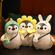 Kawaii Cartoon Mollusk Penguin Cosplay Plush Cross-dress Rabbit Sunflower Unicorn Gifts to Girlfriend Мягкий пингвин Room Decor