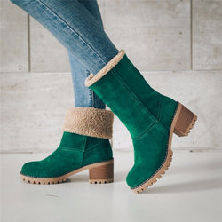 Women Winter Fur Warm Snow Boots Ladies Warm wool booties Ankle Boot Comfortable Shoes plus size 35-43 Casual Women Mid Boots