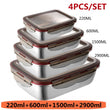 304 Stainless Steel Lunch Box Travel Leakproof Bowls Home Containers Microwave Heating Lunchboxs  Big Capacity Food Lunchbox