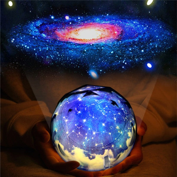 Stars Starry Sky LED Night Light Projector Luminaria Moon Novelty Table Night Lamp Battery USB Night Light For Children