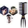 2021 new men&#39;s retro oil head wide tooth comb beard template comb styling hair brush, beard oil comb men&#39;s styling tool