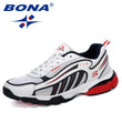 BONA New Designers Running Shoes Man Cow Split Sport Shoes Men Jogging Footwear Outdoors Lightweight Breathable Men Shoes