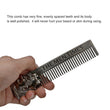 1PC Silver Men&#39;s Beard Shaping Template Stainless Steel Portable Carved Men Beard Oil Head Comb Men Hair Beard Trim Tool