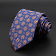 New Men&#39;s Tie Classic Solid Color Stripe Flower Floral 8cm Jacquard Necktie Accessories Daily Wear Cravat Wedding Party Gift