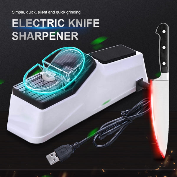 Knife Sharpener Stone USB Electric Adjustable For Kitchen Tool EDC Knives Scissor Sharpening Fine Household Accessories Home Use