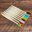 10PCS Colorful Natural Bamboo Toothbrush Set Soft Bristle Charcoal Teeth Whitening Bamboo Toothbrushes Soft Dental Oral Care