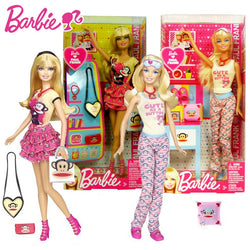 Barbie Original Barbie Dolls Monkey Series Love Big Mouth Boneca Dolls For Girls Princess Toys For Girls Birthday Gift Box W9577