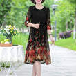 summer Net yarn 2 piece set dress cardigan women 4xl 5xl party midi flower dresses elegant vintage robe femme 2021