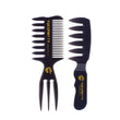 2021 new men&#39;s retro oil head wide tooth comb beard template comb styling hair brush, beard oil comb men&#39;s styling tool