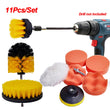 Drill Brush Set Detailing Brush For Car Tire Wheel Rim Cleaning Brushes For Screwdriver Foam Polishing Pad Car Cleaning Tools