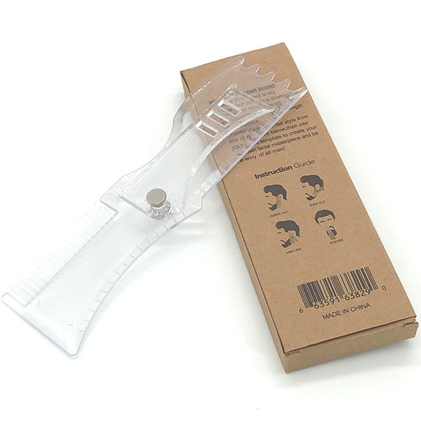 Men&#39;s Beard Shaping Tool Trimming Shaper Template Comb Styling Template Adjustable Beard Shaping &amp; Styling Tool