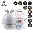 Starry Sky Projector Night Light With BT Speaker Remote Controller Rechargeable Rotate LED Lamp Colorful Star Kids Baby Gift