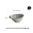 KINGLANG Design Nordic Grey Color Stone Hat Shape Sushi Plate Rice Bowl for Restaurant Pebbles Feeling Smooth Sauce Dish