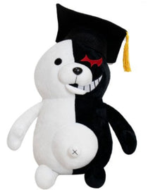 Dangan Ronpa Super Danganronpa 2 Monokuma Black & White Bear Plush Toy Soft Stuffed Animal Dolls Birthday Gift for Children Kids