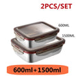 304 Stainless Steel Lunch Box Travel Leakproof Bowls Home Containers Microwave Heating Lunchboxs  Big Capacity Food Lunchbox