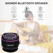 Retekess TR622  Bluetooth Speaker IPX67 Waterproof Wireless Shower Speaker Car Portable Speaker With FM Radio Suction Cup