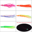 20-pieces Luminous Squid Skirts Soft Lure pesca 5cm/9cm/11cm Night Fishing Lure Octopus Glow Rubber Artificial Bait for Tuna Sai