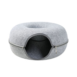 Cats House Basket Natural Felt Pet Cat Cave Beds Nest Funny Round Egg-Type with Cushion Mat For Small Dogs Puppy Pets Supplies