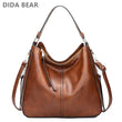 DIDABEAR Hobo Bag Leather Women Handbags Female Leisure Shoulder Bags Fashion Purses Vintage Bolsas Large Capacity Tote bag