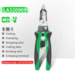 LAOA Multifunctional Electrician Pliers Long Nose Pliers Wire Stripper Cable Cutter Terminal Crimping Hand Tools