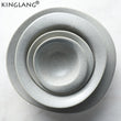 KINGLANG Design Nordic Grey Color Stone Hat Shape Sushi Plate Rice Bowl for Restaurant Pebbles Feeling Smooth Sauce Dish