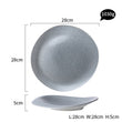 KINGLANG Design Nordic Grey Color Stone Hat Shape Sushi Plate Rice Bowl for Restaurant Pebbles Feeling Smooth Sauce Dish