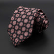 New Men&#39;s Tie Classic Solid Color Stripe Flower Floral 8cm Jacquard Necktie Accessories Daily Wear Cravat Wedding Party Gift