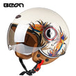 Capacete BEON 110B Motorcycle Scooter Helmet beon open face 3/4 motorbike jet vintage retro helmets Casco ECE Certification