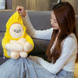 New 18/65cm WOONGJANG Kawaii Doll Yellow Banana Man Plush Toy Korea Popular Anime Appease Dolls Birthday Gifts for Children Baby