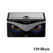 SOAIY Subwoofer Sound Bluetooth Speaker LED Display Cool Owl Design Wireless Loudspeaker three speakers computer speaker column