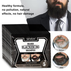 1/3/5pcs Beard Shampoo Black Beard Shampoo Beard Coloring Liquid Beard For Men Beard Care