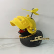 Car Interior Decoration Yellow Duck with Helmet for Bike Motor Without Lights Duck In The Car Car Accessories