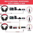 Oneodio A71 Wired Over Ear Headphone With Mic Studio DJ Headphones Professional Monitor Recording &amp; Mixing Headset For Gaming