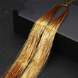 Sparkle Shiny Hair Tinsel Rainbow Silk Hair Extensions Dazzles Women Hippie for Braiding Headdress Long 100cm 120 Strands/bag