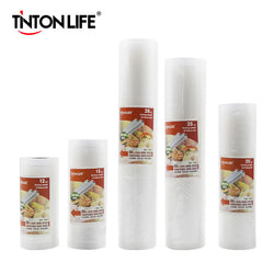 TINTON LIFE Food  sealer Storage saver bags Plastic rolls 5 size Bags For Kitchen Sealer to keep food fresh