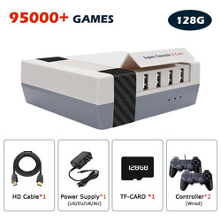 Retro Video Game Consoles Super Console X Cube For PS1/PSP/DC/Arcade TV BOX Game Players With 117000 Classic Games 4K HD Display