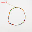 Handmade Seed Bead Choker Fashion Bohemian Colorful Beaded Short Collar Necklace For Women Beach Party Jewelry Gift