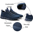 Men's Casual Sport Shoes Light Sneakers White Outdoor Breathable Mesh Fashion Black Running Shoes Athletic Jogging Tennis Shoes