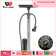 WEST BIKING Bike Floor Pump 120/160PSI High Pressure Cycling Pump Air Inflator Schrader Presta Valve Road MTB Bicycle Tire Pump