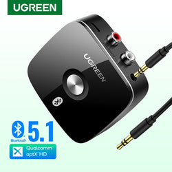 UGREEN Bluetooth RCA Receiver 5.1 aptX HD 3.5mm Jack Aux Wireless Adapter Music for TV Car RCA Bluetooth 5.0 3.5 Audio Receiver